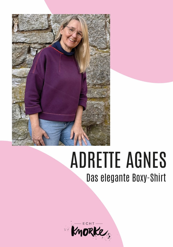 Die Adrette Agnes - das elegante Boxy-Shirt | Schnittmuster