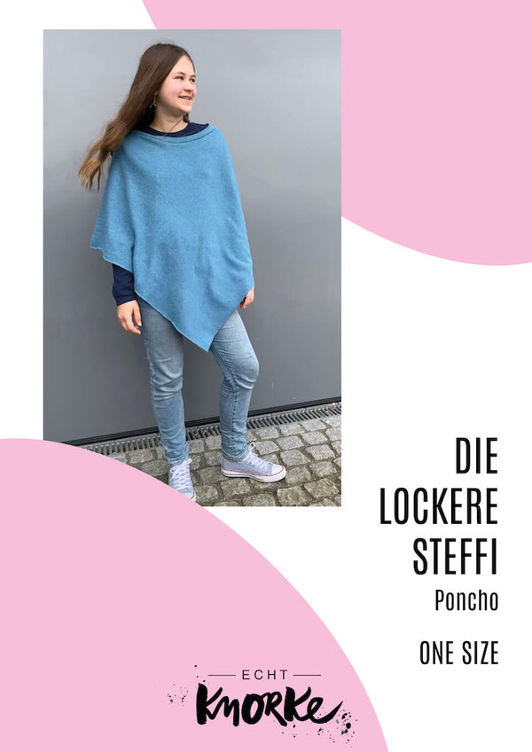 Der Poncho - die lockere Steffi | Schnittmuster