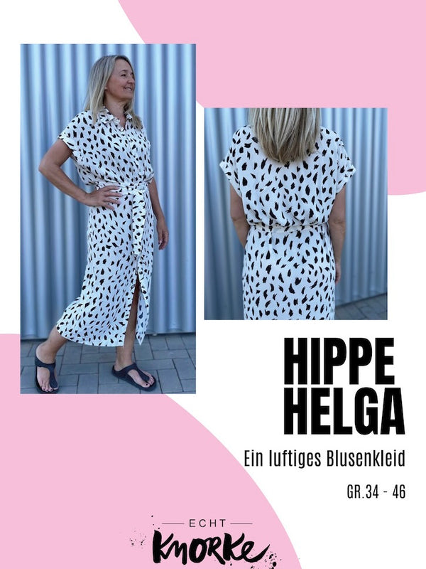Die Hippe Helga - ein luftiges Blusenkleid | Schnittmuster