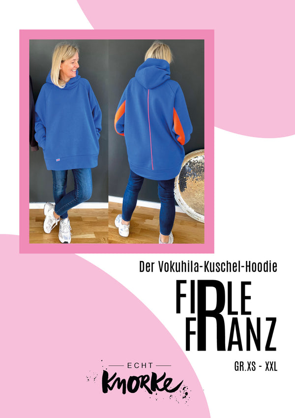 Der Firle Franz - ein Vokuhila-Kuschel-Hoodie | Schnittmuster
