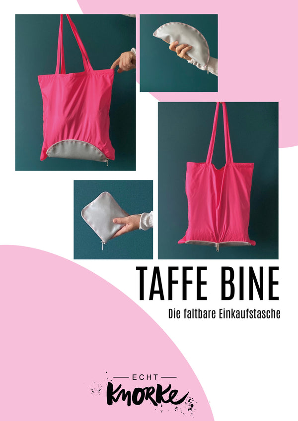 Taffe Bine - die faltbare Tasche | Schnittmuster