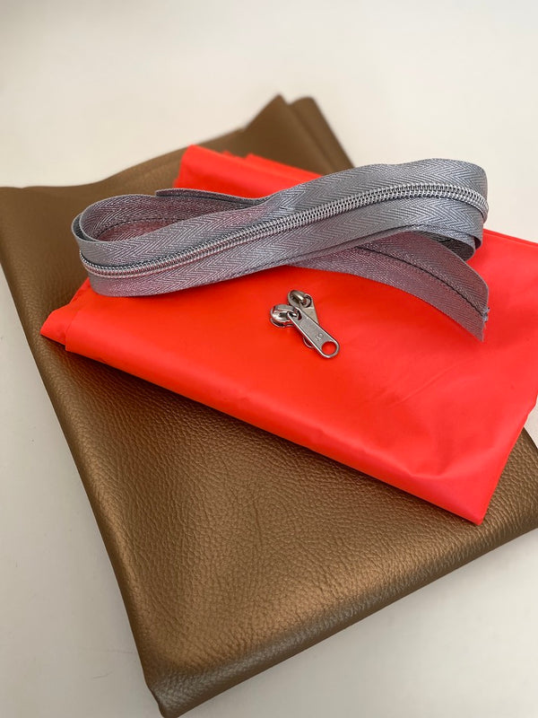TAFFE BINE - Einkaufstasche NEONORANGE | Materialpaket inkl. Papierschnittmuster